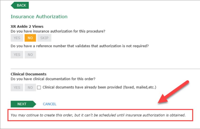 Provider WF Create Order